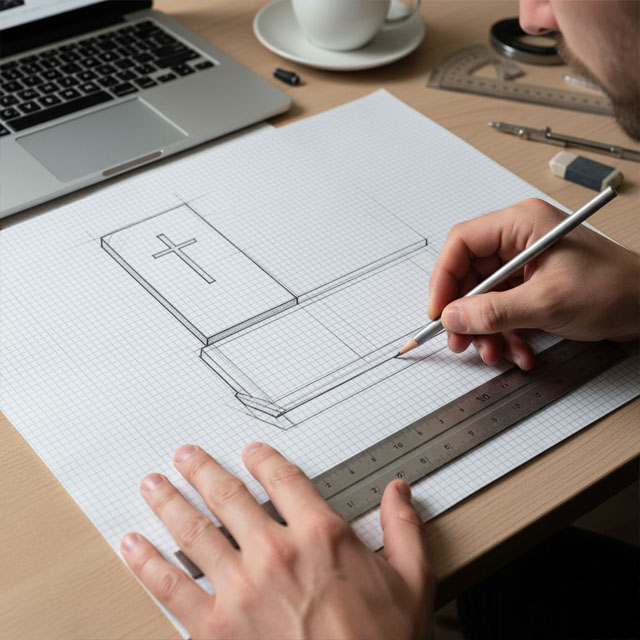 Nowoczesny nagrobek wykonany przez Kamieniarstwo Wiśniewski